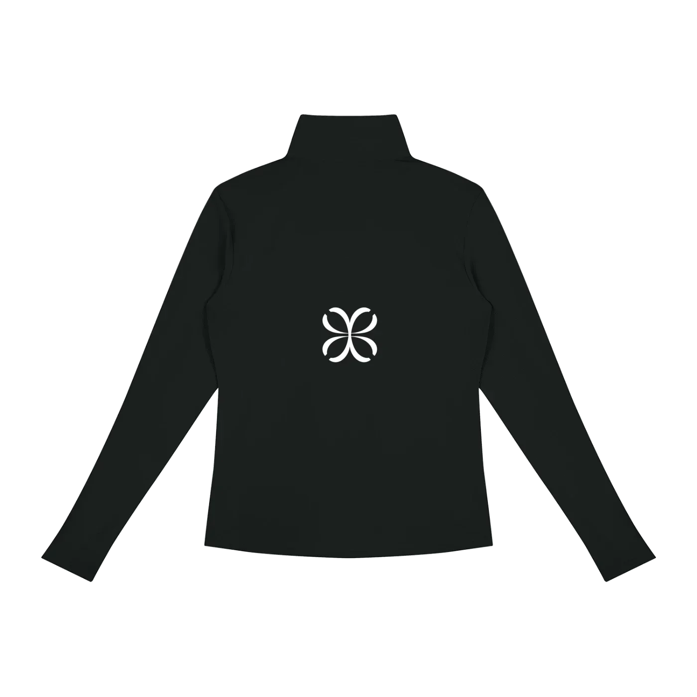 ATELIER Sudadera 1/4-Zip Contour · Negro en color Negro - Vista posterior y espalda | AYA