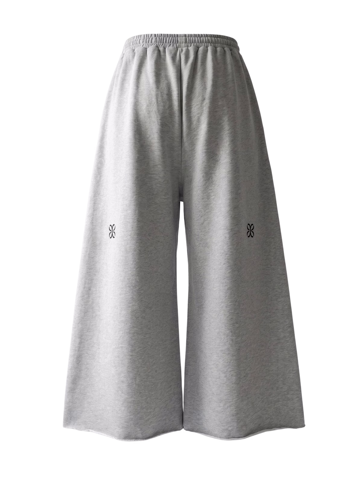HORIZON Raw Edge Wide-Leg Sweatpant · Gris Vigoré en color Gris Vigoré - Vista posterior y espalda | AYA