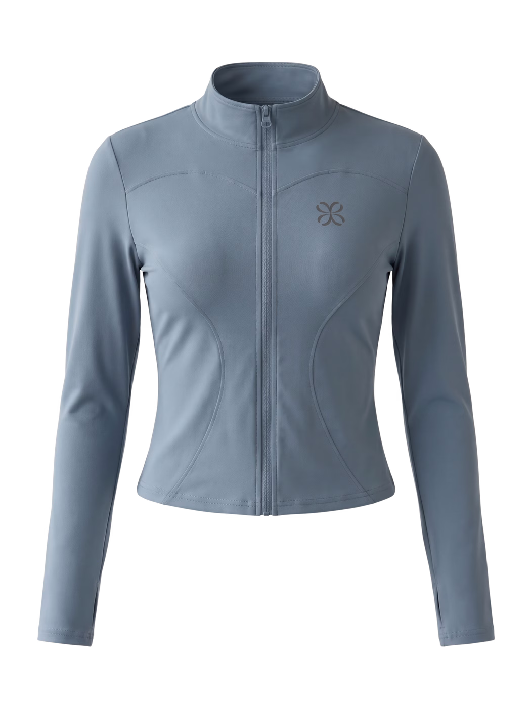 Yoga Sports Jacket · Azul Pizarra en color Azul Pizarra - Vista frontal de estudio | AYA