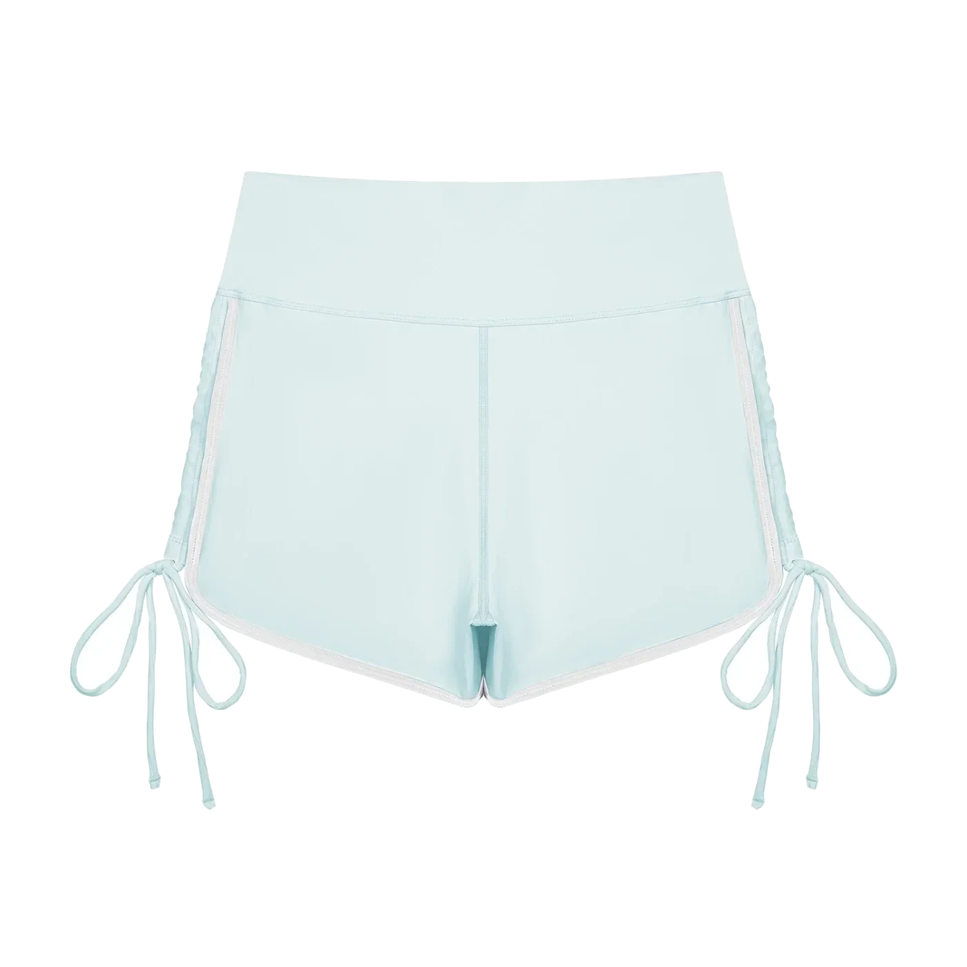 SCULPT Short Biker Color Block · Azul Claro en color Azul Claro - Vista posterior y espalda | AYA