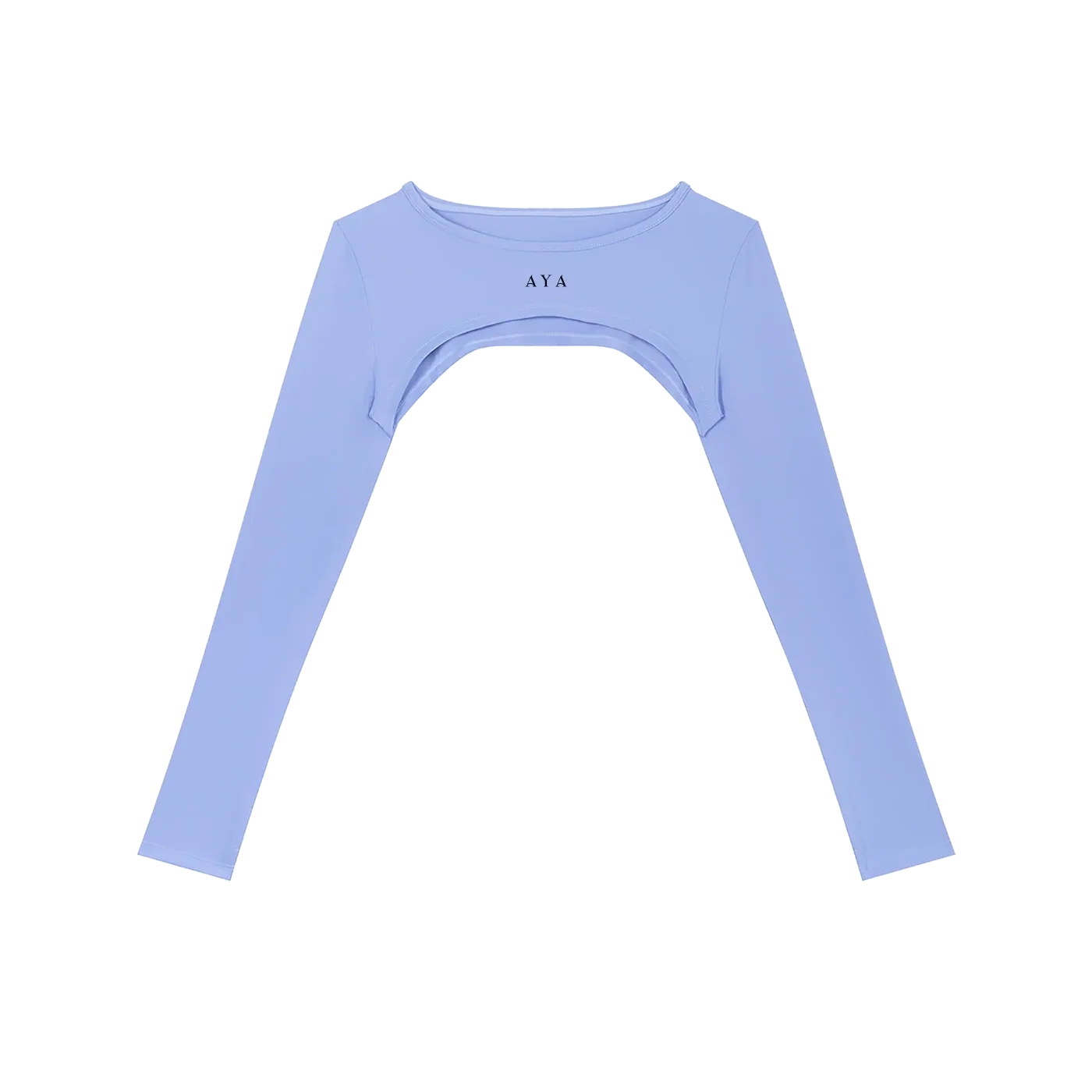 SCULPT Cutout Performance Bolero Deportivo · Púrpura en color Púrpura - Vista frontal de estudio | AYA