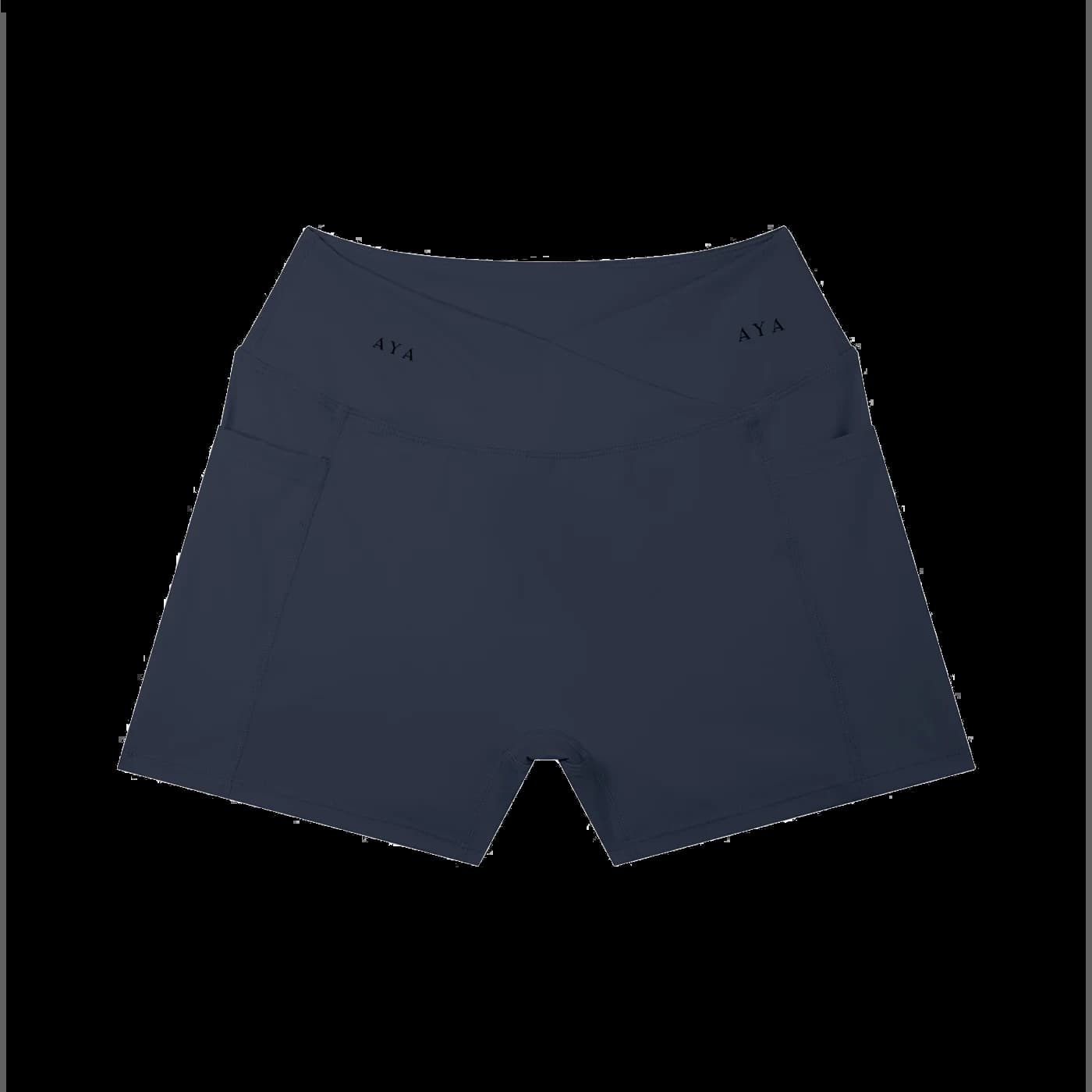 Women’s High Rise Pocket Yoga Shorts - Vista Editorial 5