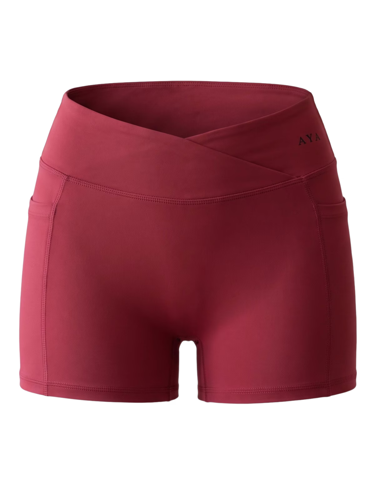 SCULPT Short Técnico con Bolsillo · Rojo en color Rojo - Vista frontal de estudio | AYA