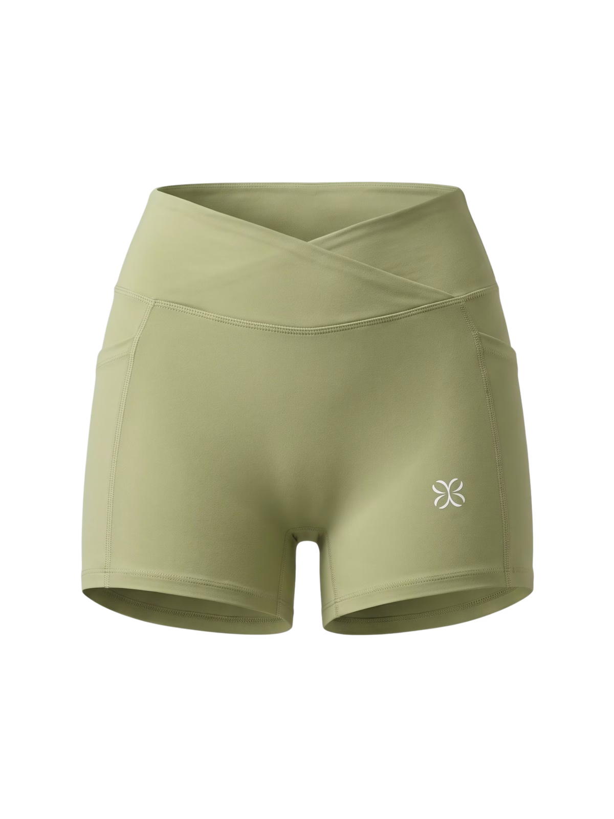 SCULPT Short Studio con Bolsillo · Verde Salvia en color Verde Salvia - Puesta en modelo en movimiento | AYA