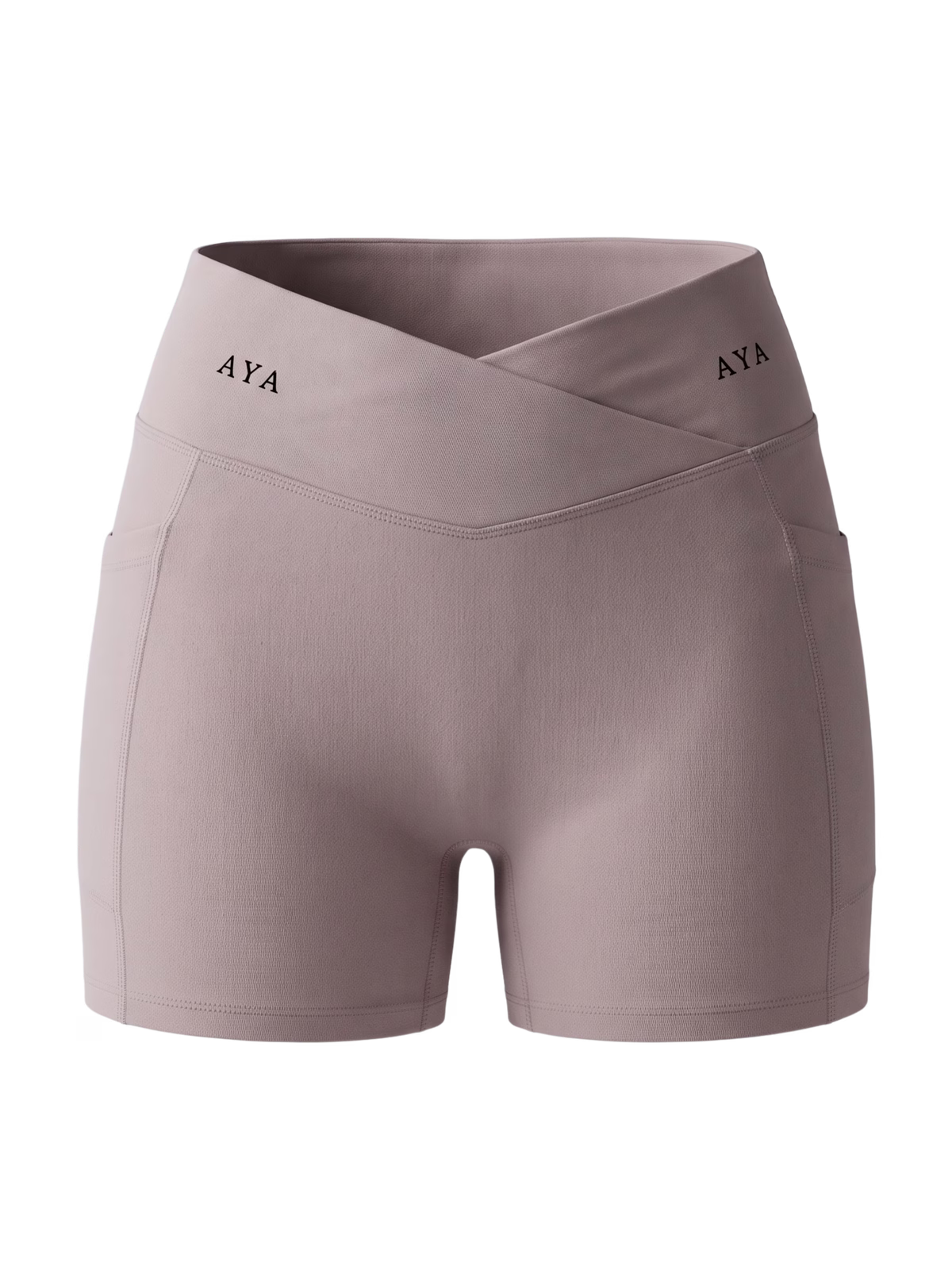 SCULPT Short Técnico con Bolsillo · Púrpura Ceniza en color Púrpura Ceniza - Vista lateral y silueta | AYA