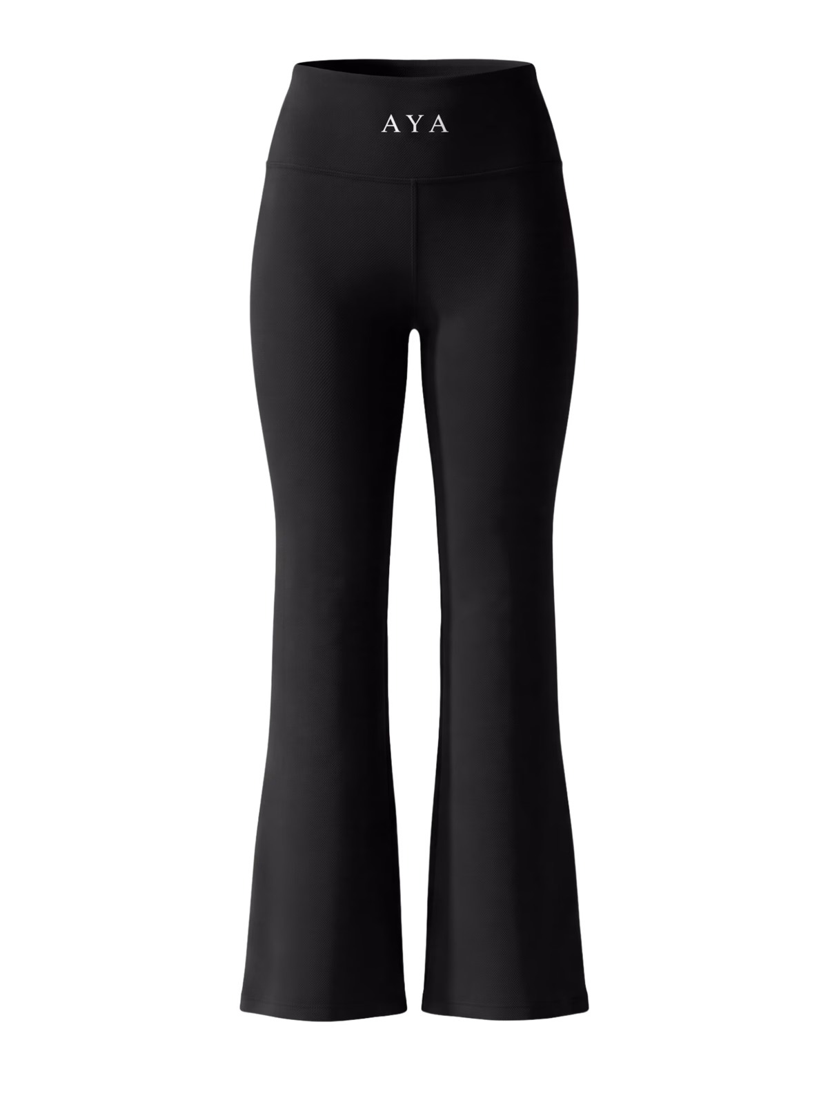 SCULPT High-Rise Pantalón Activo · Negro en color Negro - Detalle de tejido y compresión | AYA