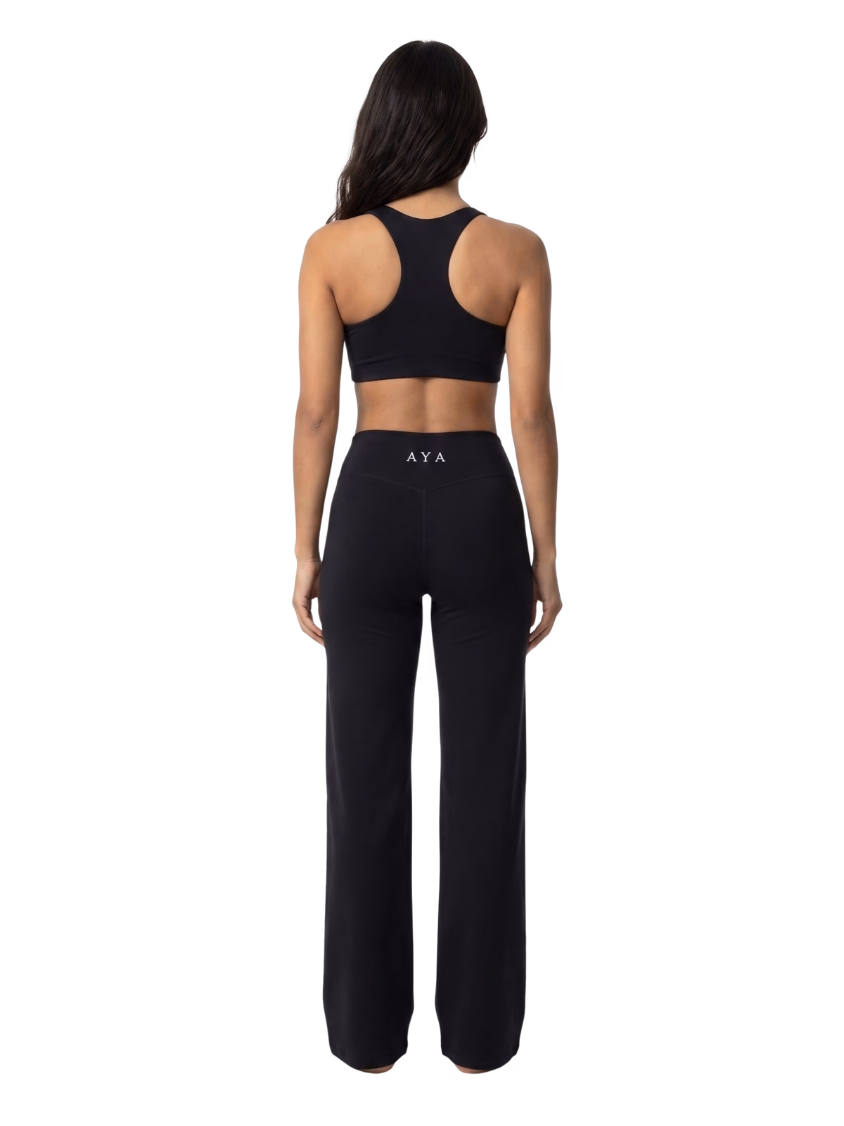 SCULPT High-Rise Pantalón Activo · Negro en color Negro - Vista posterior y espalda | AYA