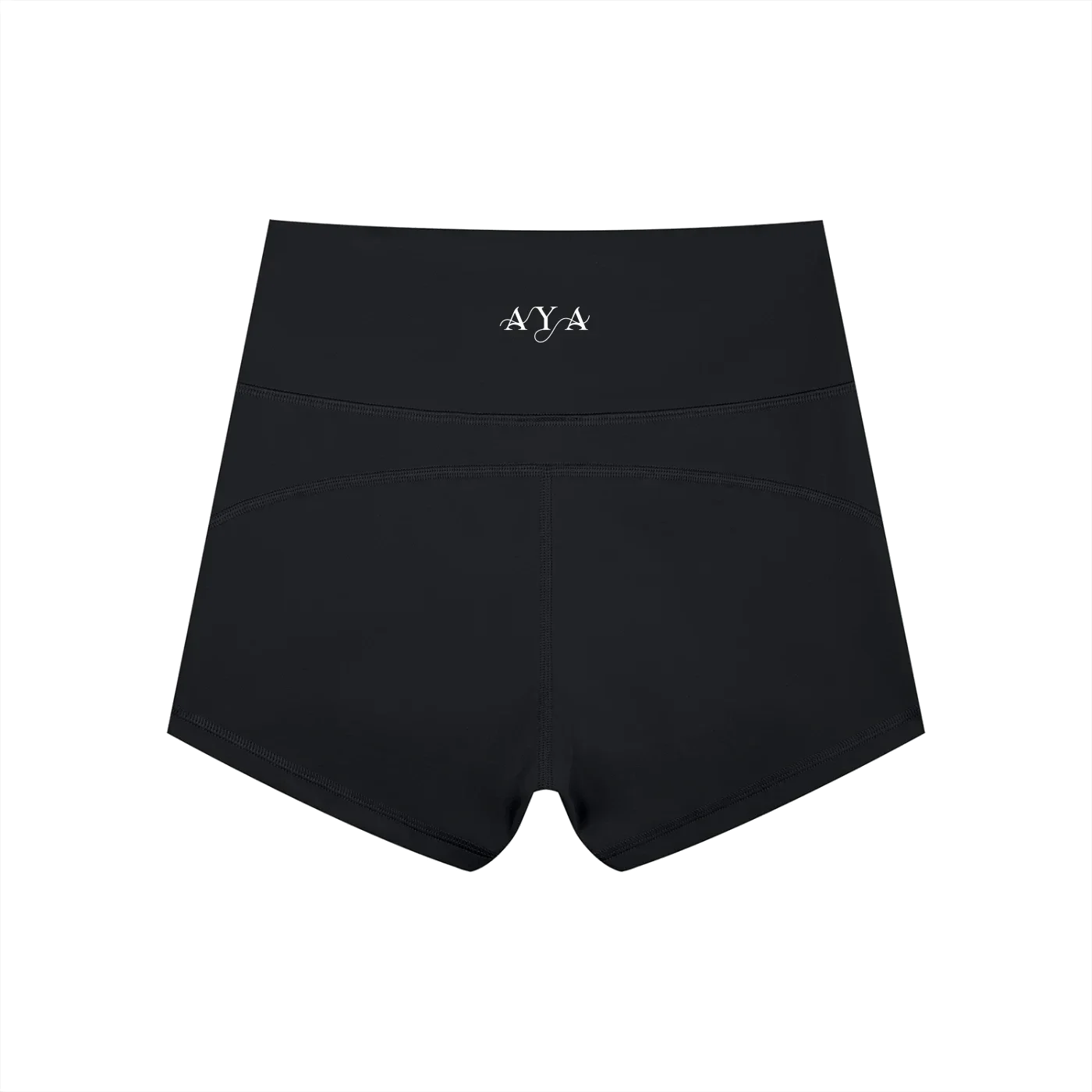 SCULPT Short Biker Canalé · Negro en color Negro - Vista posterior y espalda | AYA