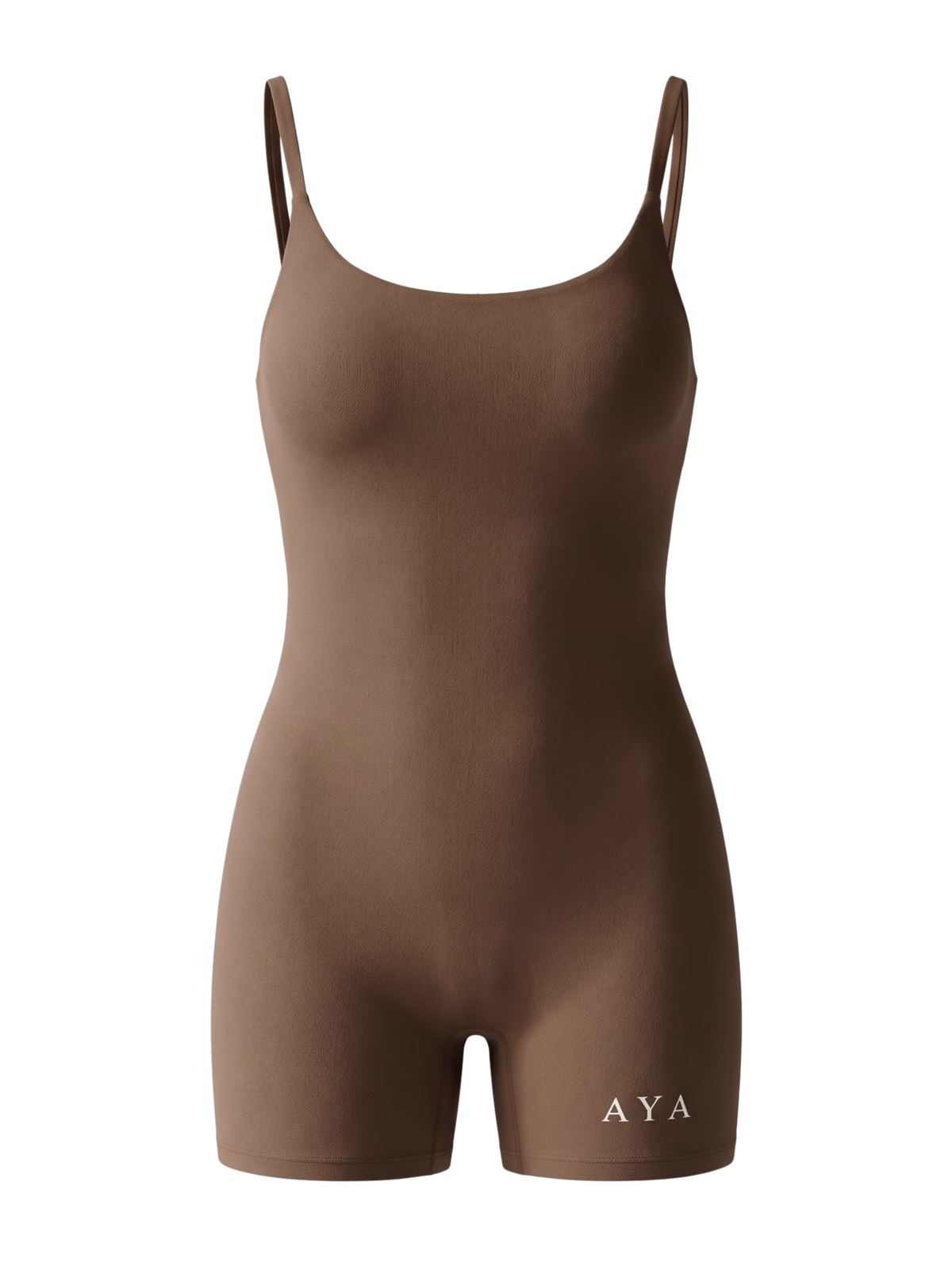 ATELIER Arc Unitard · Negro en color Negro - Vista frontal de estudio | AYA