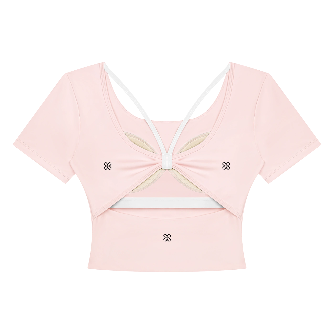 AURA Camiseta Técnica Color Block · Rosa Palo en color Rosa Palo - Vista posterior y espalda | AYA