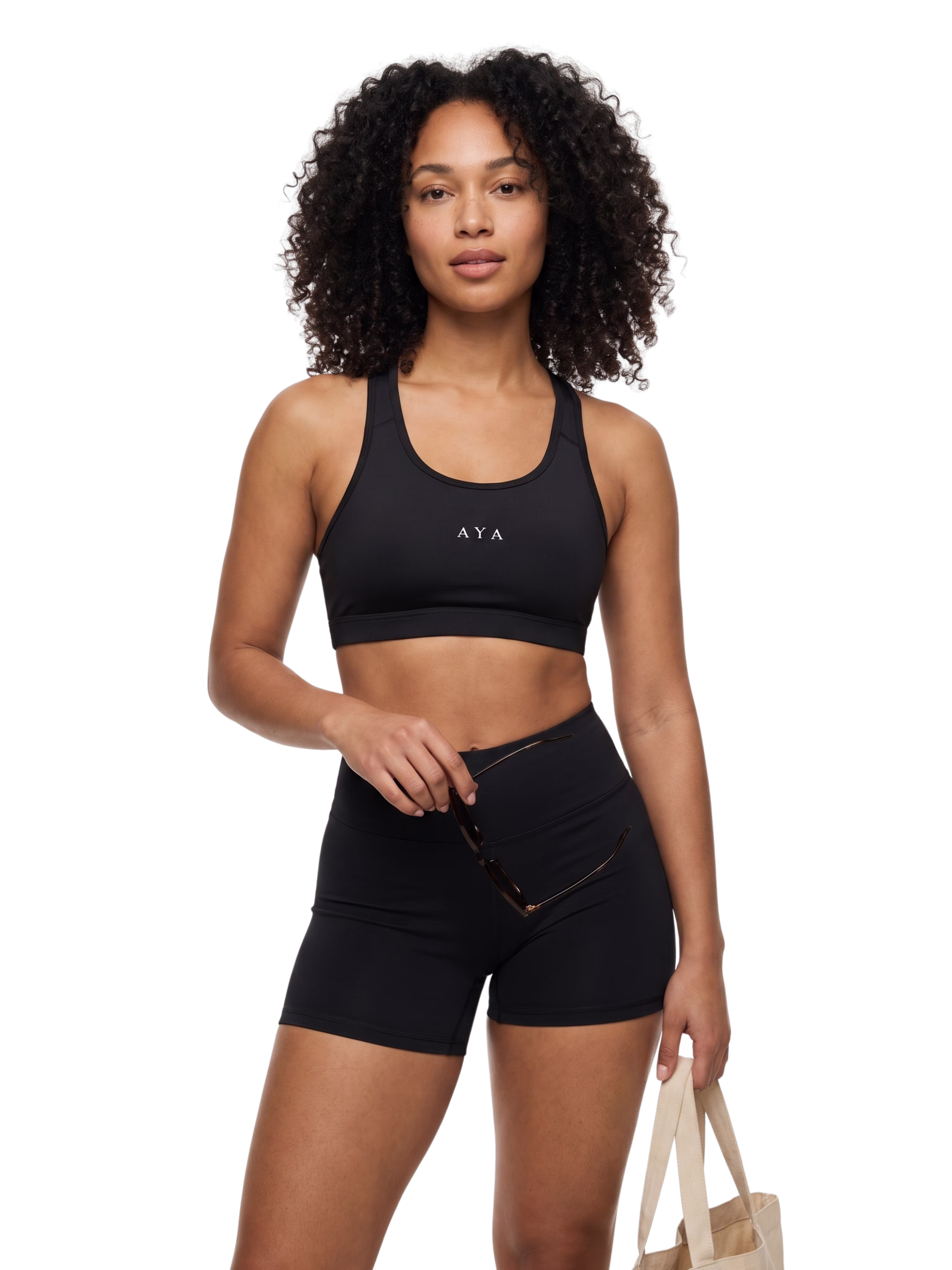 Women's Cropped Sports Bra - 1