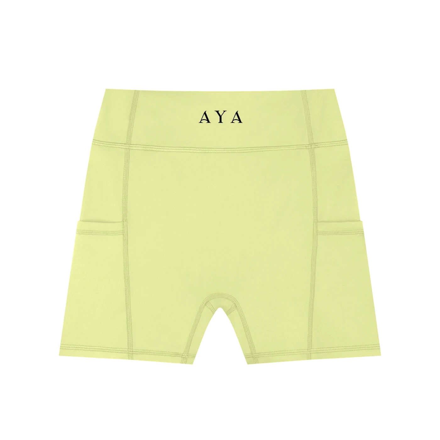 Women's High-Waisted Pocket Biker Shorts - 1