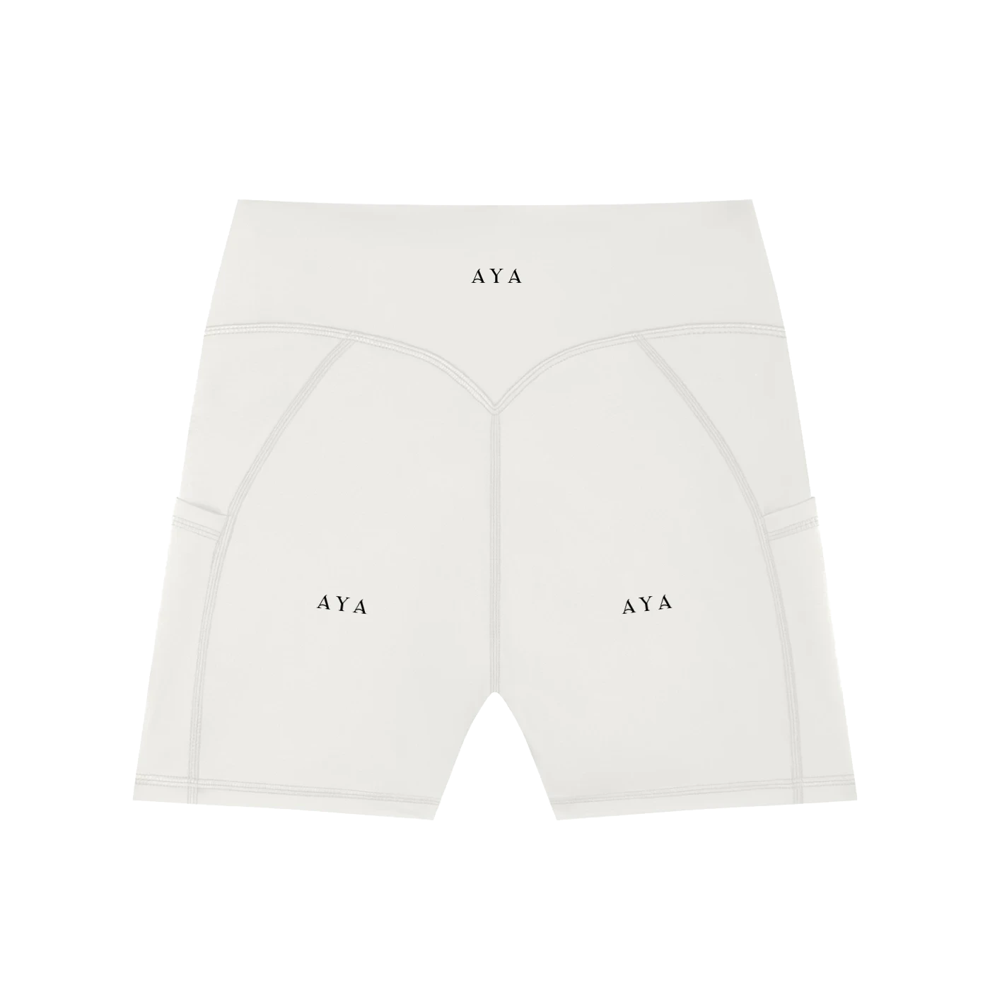 Women's High-Waisted Pocket Biker Shorts - 2