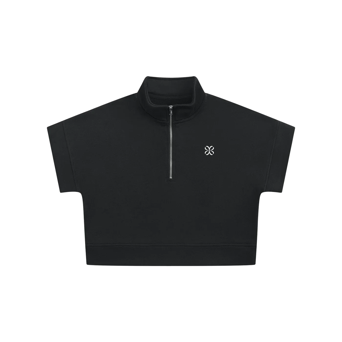 HORIZON Quarter-Zip Sudadera Corta - Vista frontal de estudio | AYA