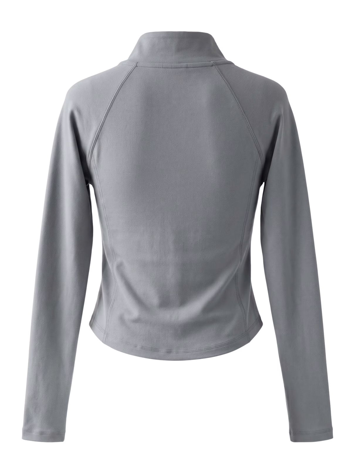 ATELIER Top Manga Larga 1/4-Zip · Gris en color Gris - Vista posterior y espalda | AYA