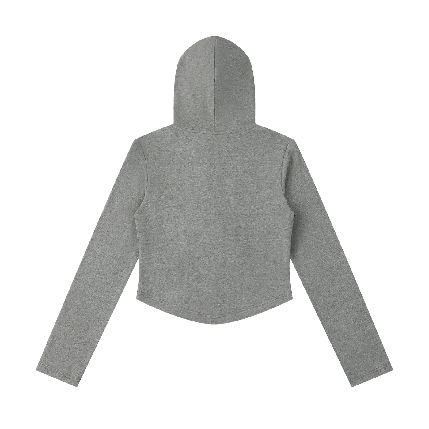 HORIZON Heather Crop Sudadera con Capucha y Cremallera - Vista posterior y espalda | AYA