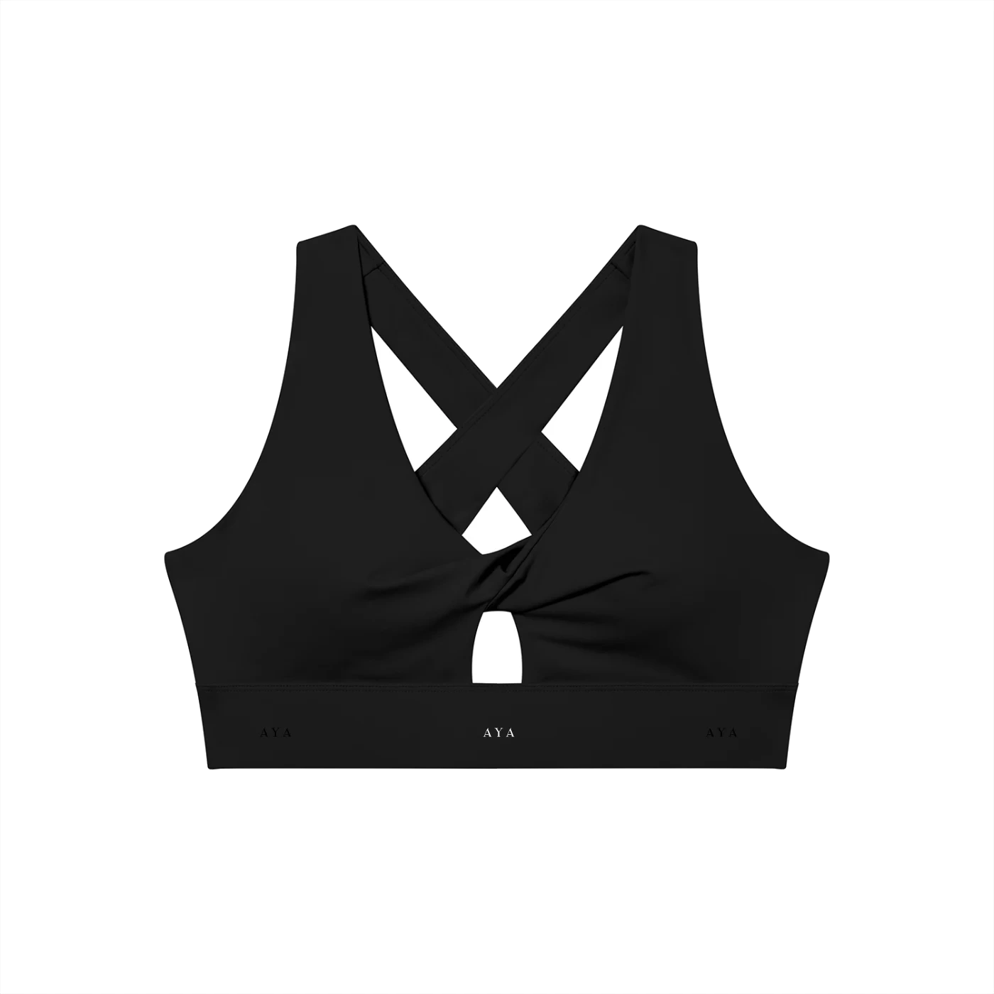 Women's Twist Front V-Neck Sports Bra - 7