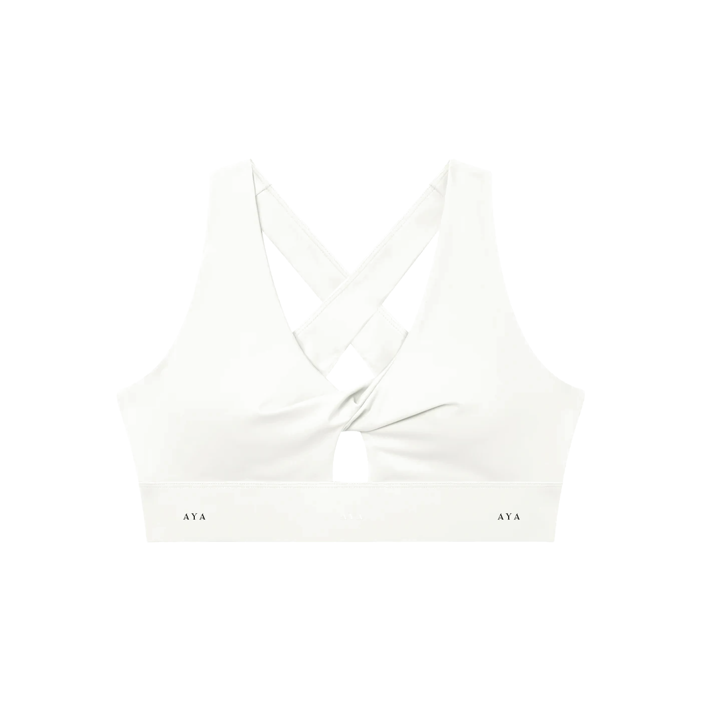 Women's Twist Front V-Neck Sports Bra - 1