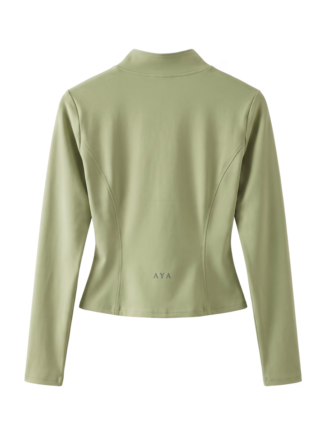 Yoga Sports Jacket · Verde en color Verde - Vista posterior y espalda | AYA