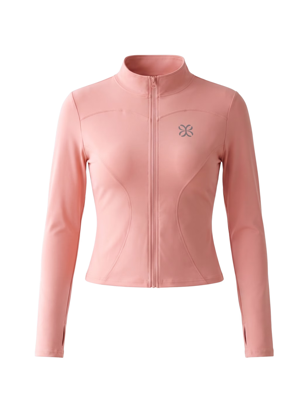 Yoga Sports Jacket · Melocotón en color Melocotón - Vista frontal de estudio | AYA