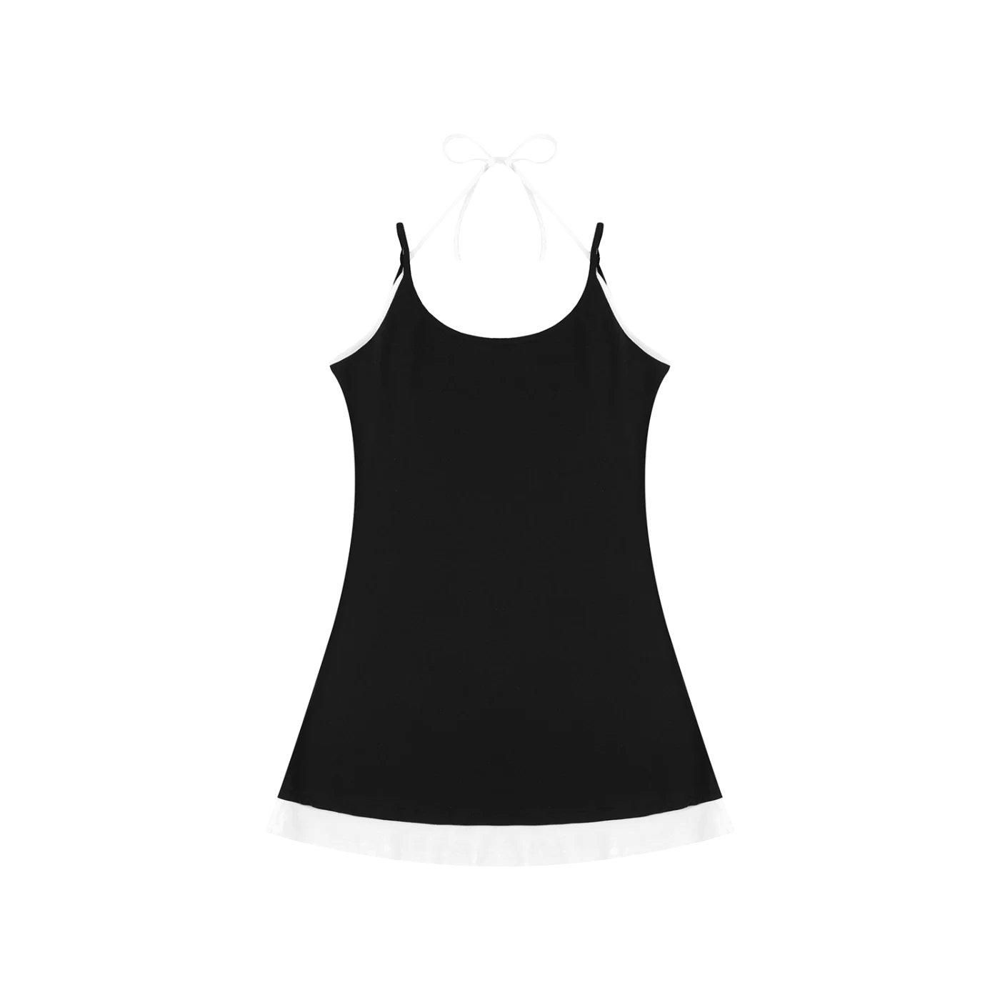 Women’s Color Block Sleeveless Dress - 1
