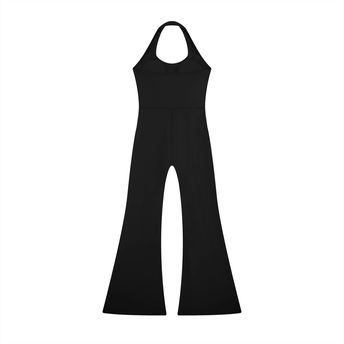 AURA Mono Halter Pernera Flare · Negro en color Negro - Vista posterior y espalda | AYA