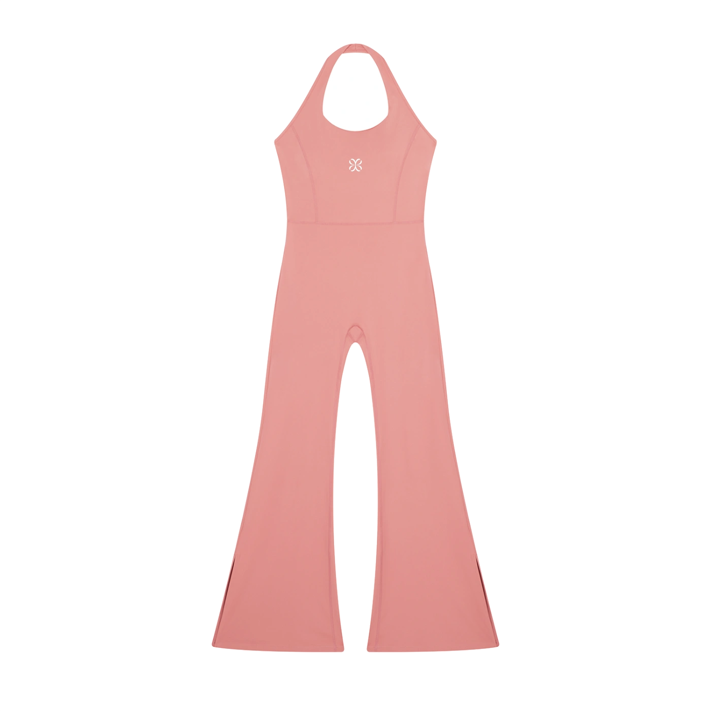 AURA Mono Halter Pernera Flare · Rosa en color Rosa - Vista frontal de estudio | AYA