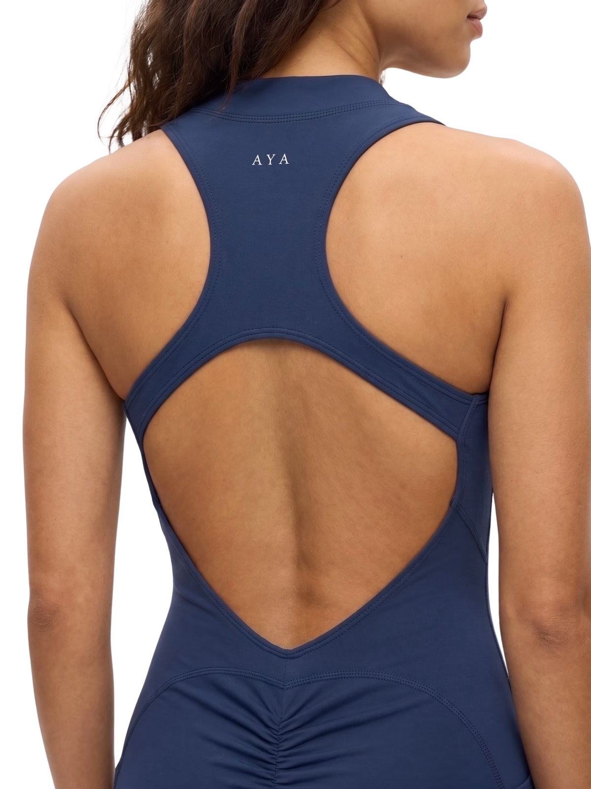 Navy Line Romper - 2