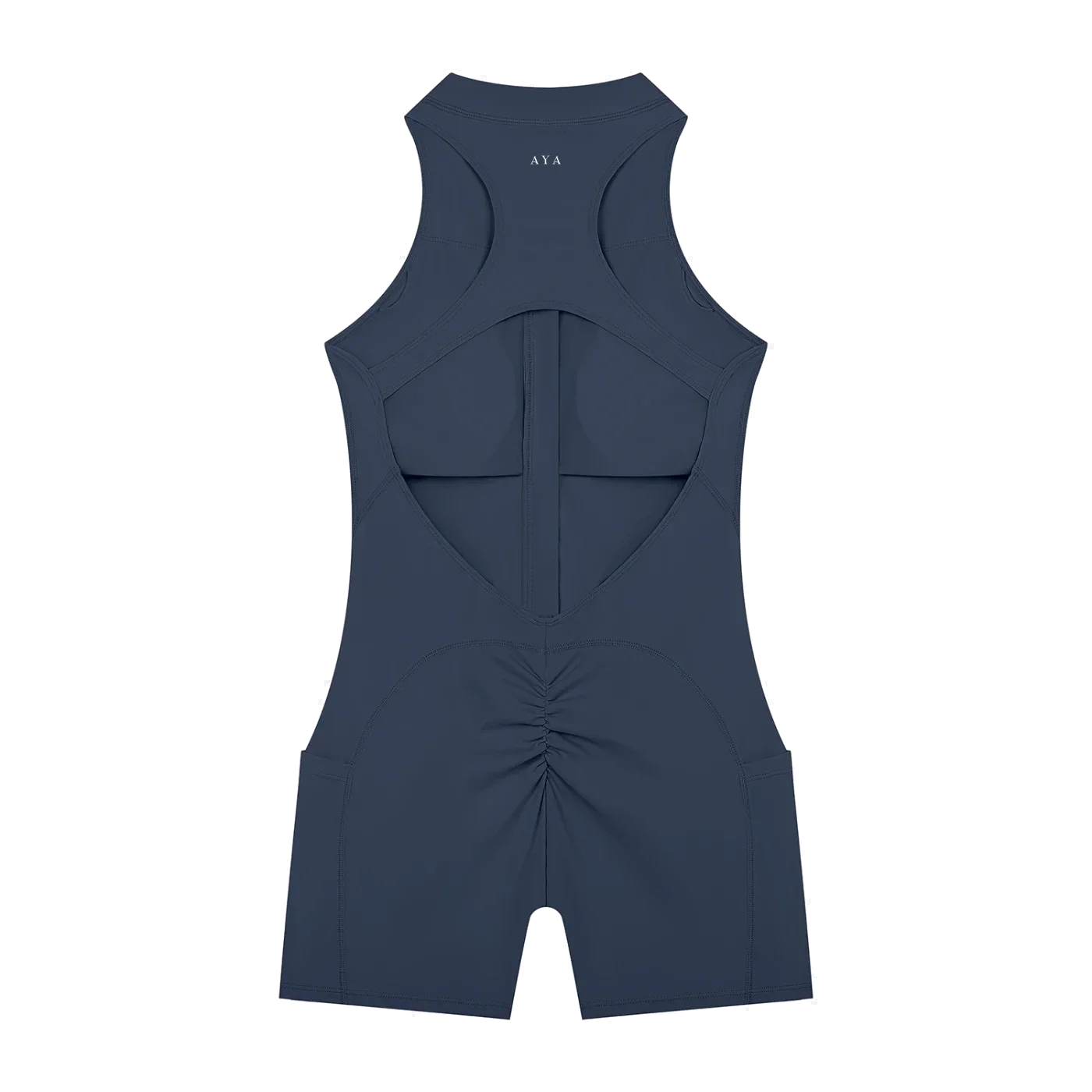 Navy Line Romper - 9